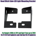 Hood LED Pod Ditch Light Mounting Bracket for Ford Explorer Ranger (1991–2011)