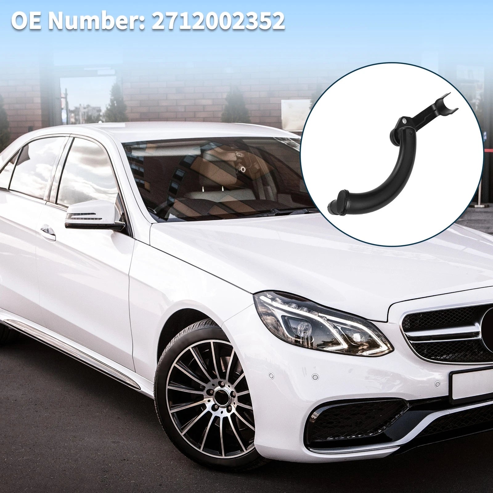 Radiator Coolant Hose for Mercedes-Benz C250 SLK250 (2012–2015) No.2712002352