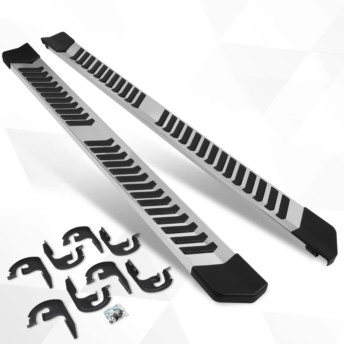 Set of 2 Chrome Nerf Bars for Ford F150 Extended Cab (2004–2014)