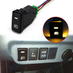 Fog Push Button Switch With Amber LED For Toyota (2016–2021)