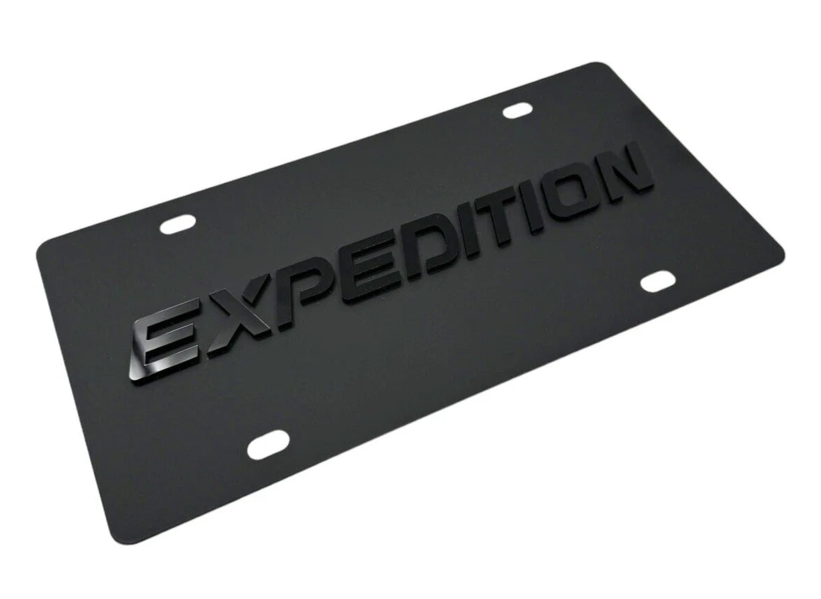 License Plate Frame Premium Black for Ford Expedition (2003–2017)