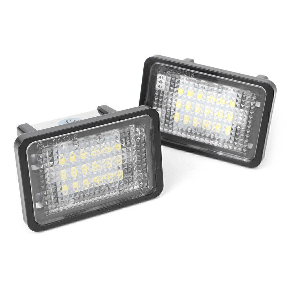 Pair LED License Plate Lights for Mercedes Benz GLK X204 GLK350 (2008–2015)
