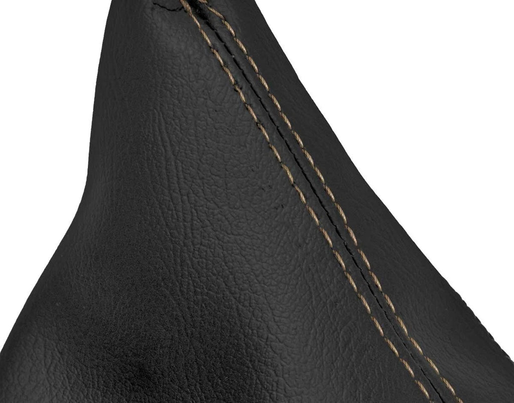 Leather Automatic Shift Boot for BMW E39 525 528 530 (1996–2003) Beige Stitch