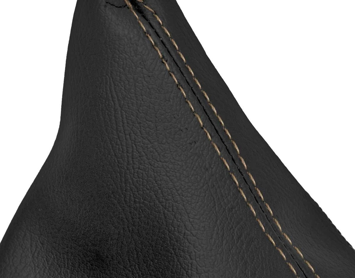 Leather Automatic Shift Boot for BMW E39 525 528 530 (1996–2003) Beige Stitch