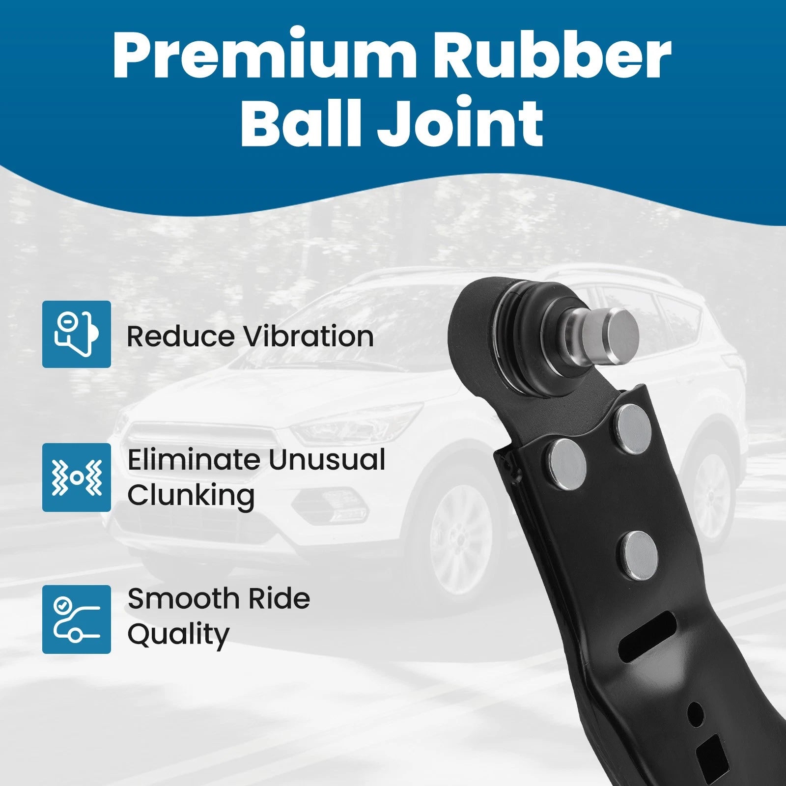 Front Lower Right Passenger Control Arm Ball Joint for Ford Escape (2013–2019)