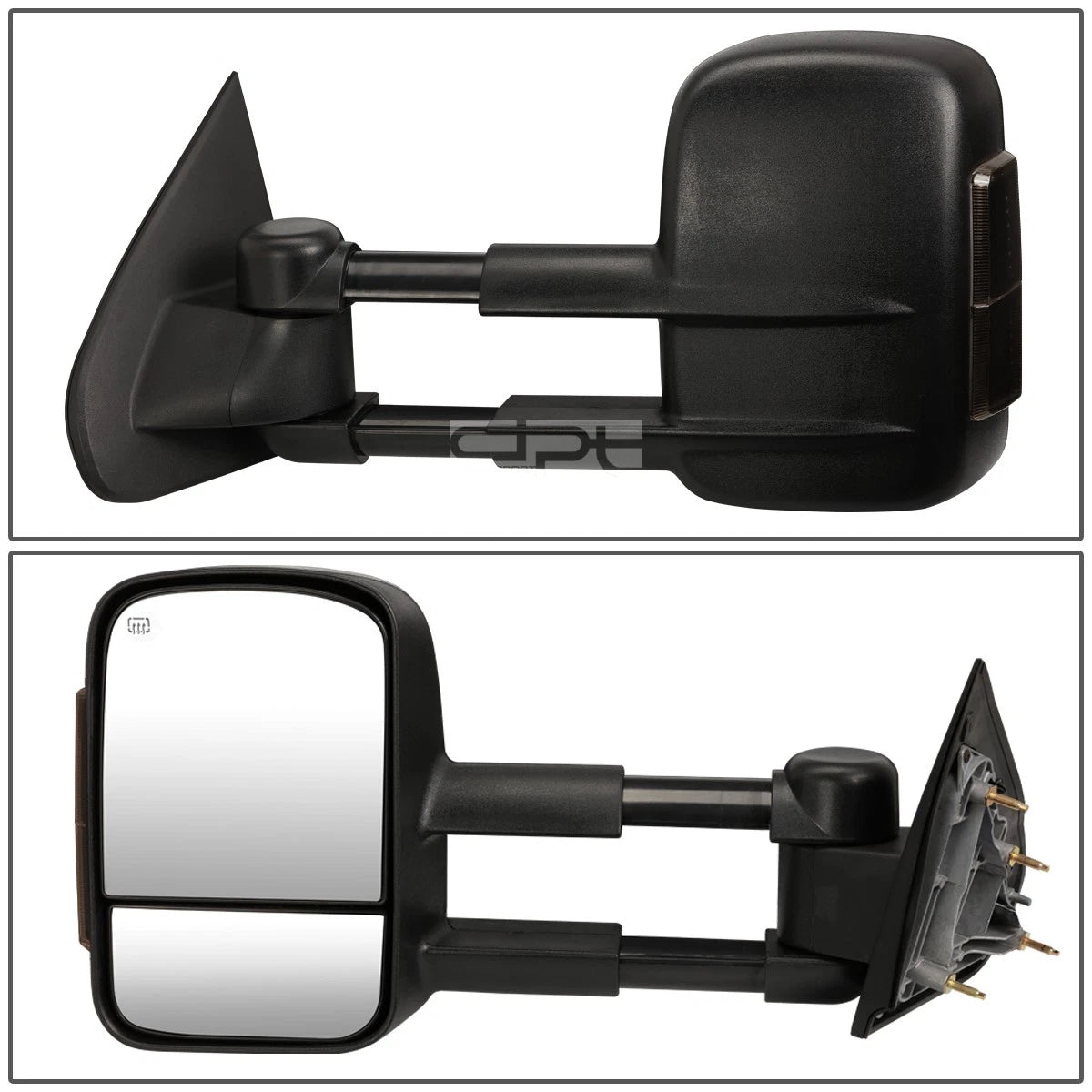 Set of 2 Power Heated Smoked Signal LED Towing Mirrors for Silverado/Sierra (2014–2020)