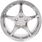 Chrome Front Wheel 17 Inch Replacement for 1988-2004 Chevy Corvette