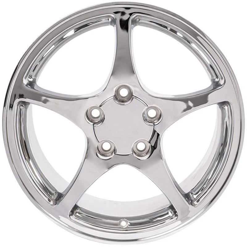 Chrome Front Wheel 17 Inch Replacement for 1988-2004 Chevy Corvette