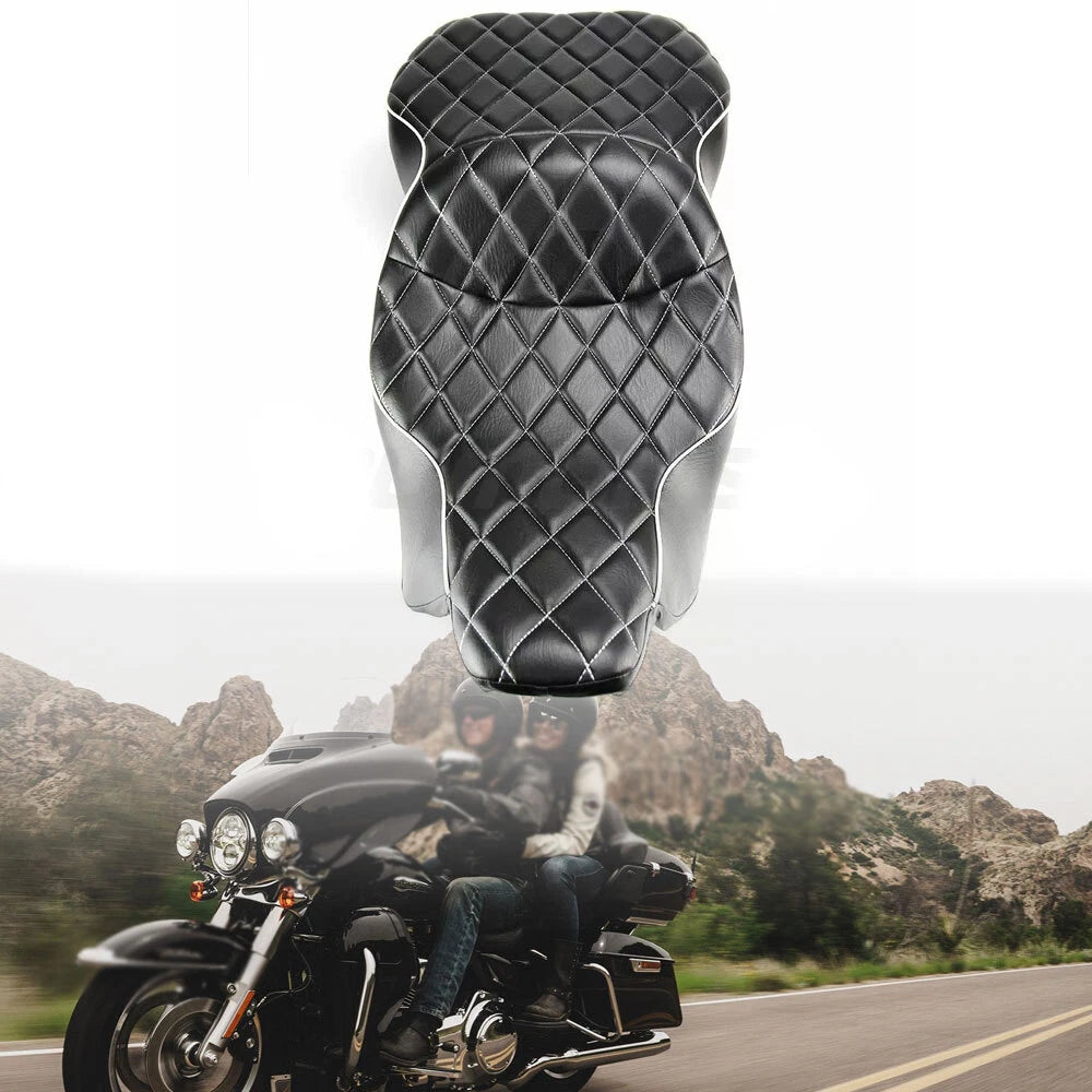 Driver Passenger Seat Cushion for Harley Touring Electra Glide (1997–2007)