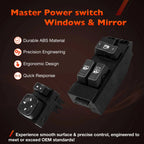 Power Window Door & Mirror Switch for Chevy Silverado GMC Sierra 1500 2500 (2000–2002)