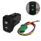 Push Green LED Fog Light ON OFF Button for Honda Civic / Accord