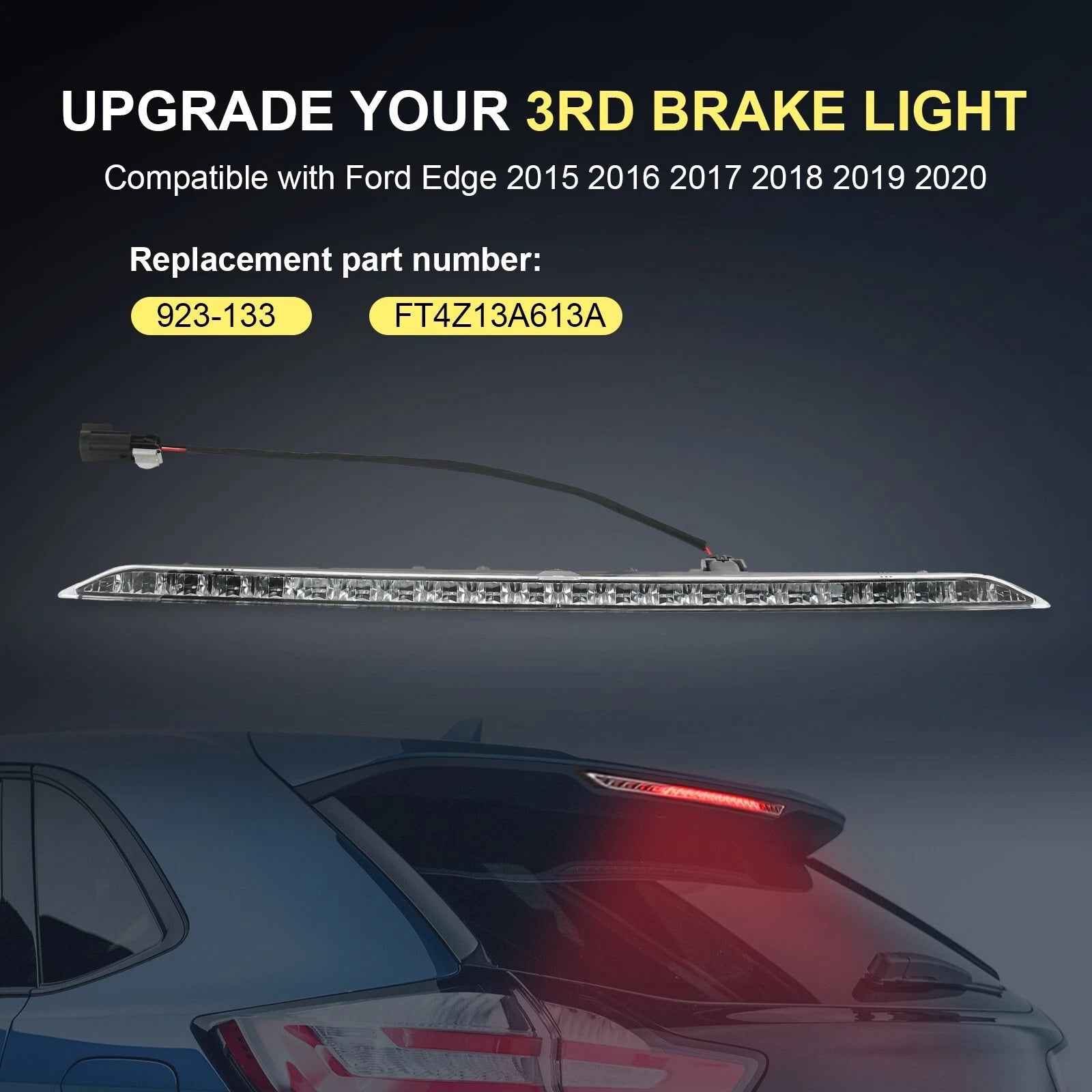 Center LED Third Brake Light for Ford Edge (2015-2020)