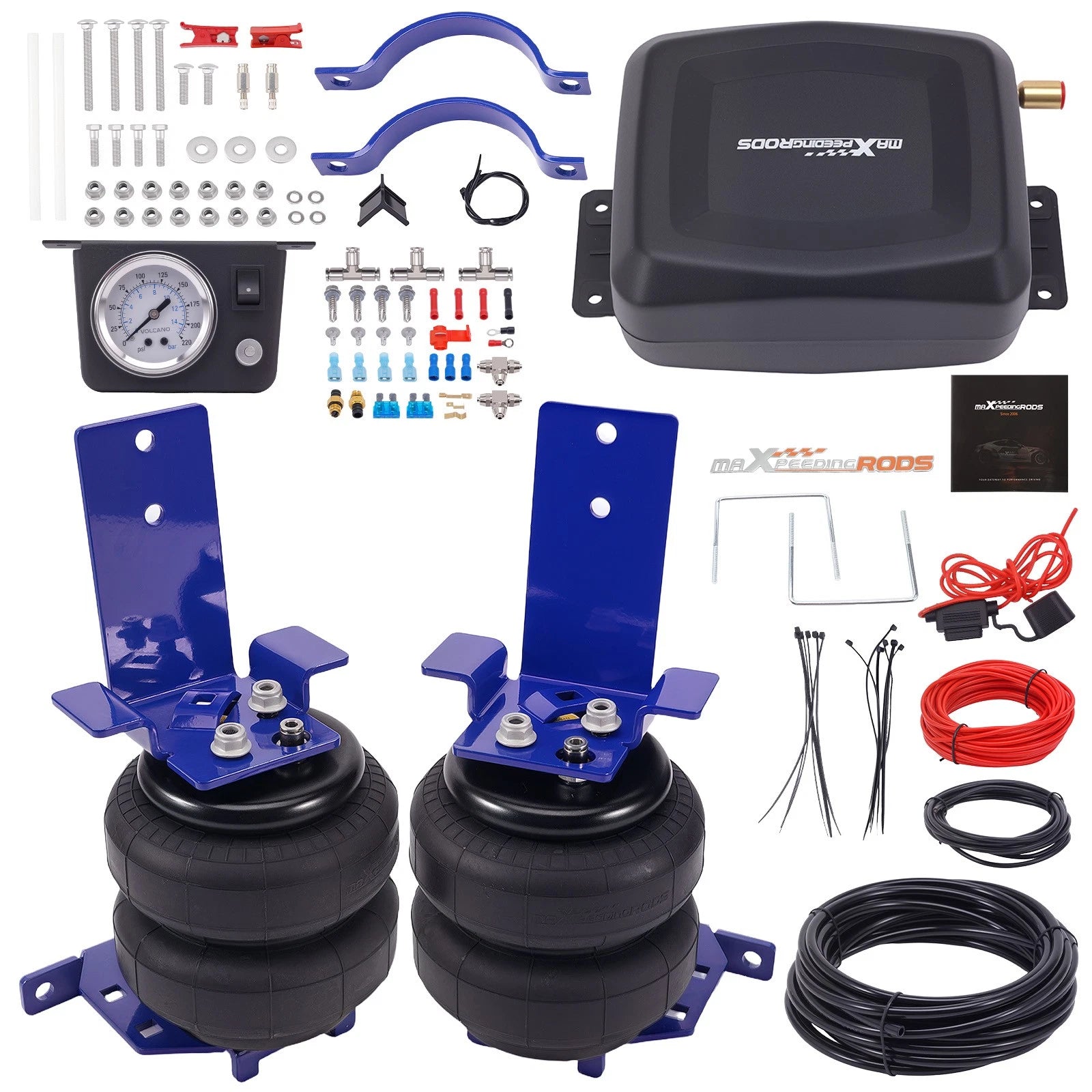 Air Suspension Bags Shock Compressor Kit for Ford Excursion (2000–2005)