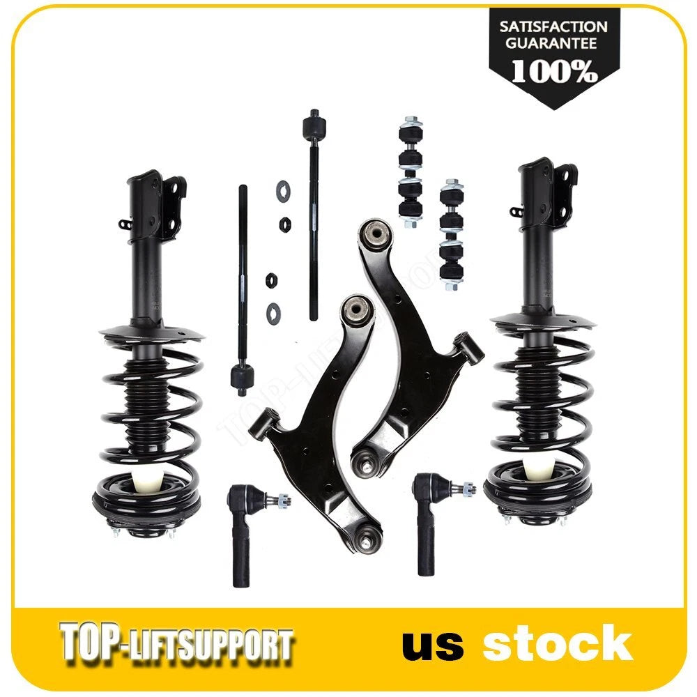 Front Shock Strut Lower Control Arm Ball Joint Tie Rod Kit for Dodge Neon
