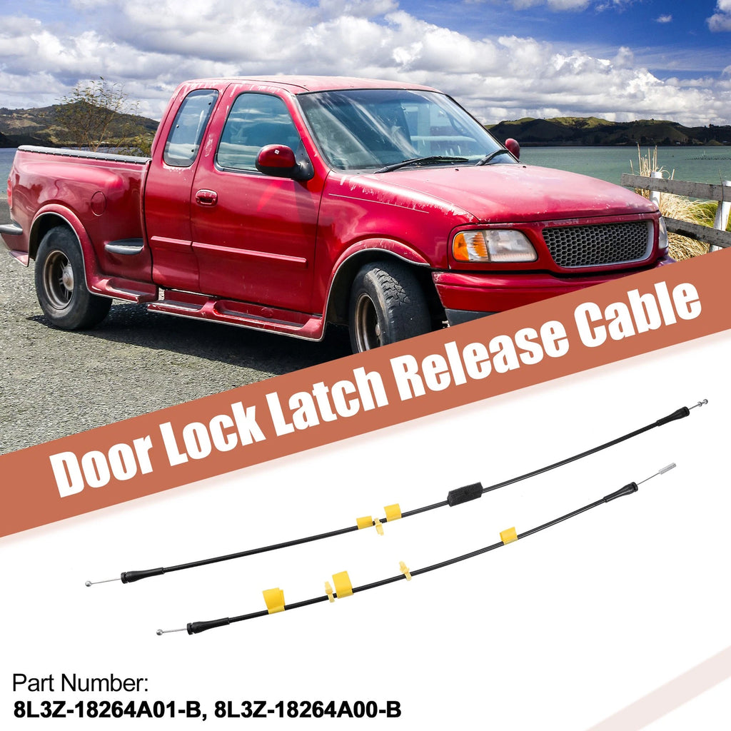 2X Rear Upper LH RH Door Latch Release Cable for Ford F150 (2004–2008) 8L3Z18264A00B