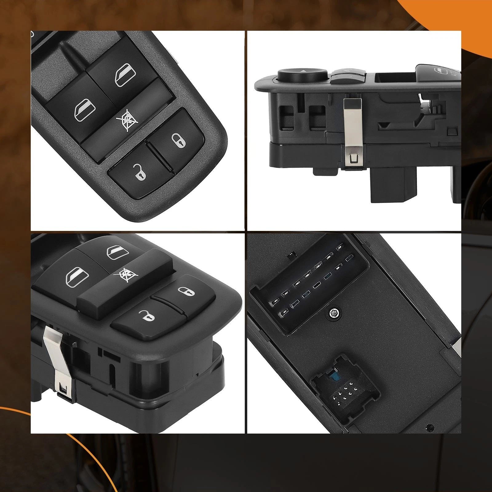 Power Window Switch Front Driver Side for Dodge Grand Caravan (2012–2015)