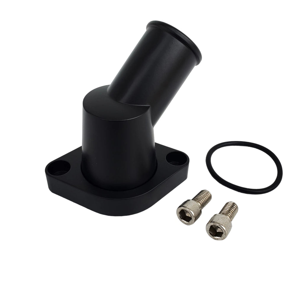 Swivel Black Water Neck Thermostat Housing for SBC BBC Chevy (327–454)