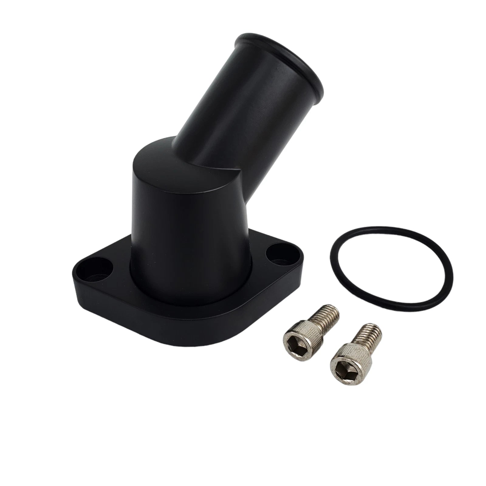 Swivel Black Water Neck Thermostat Housing for SBC BBC Chevy (327–454)