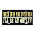 Aluminum License Plate for Universal Fit (2nd Amendment)