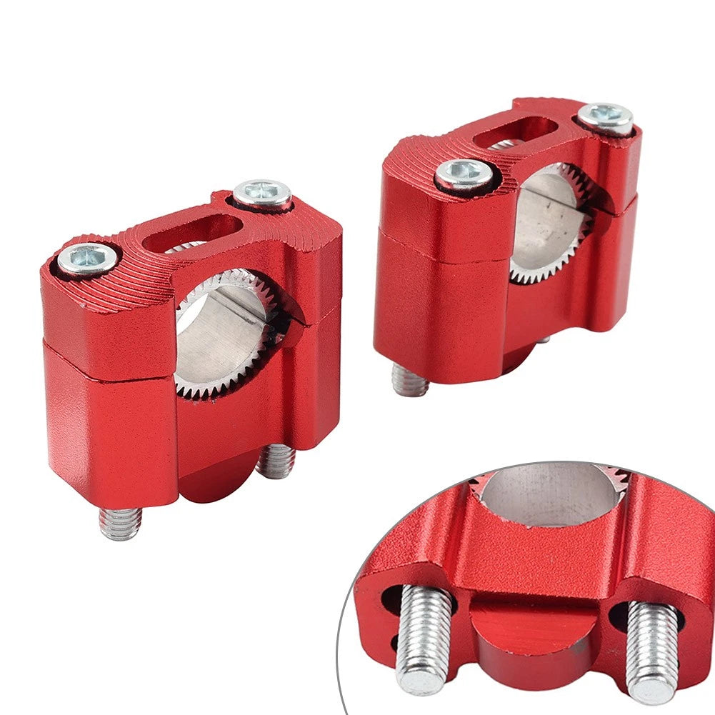 Handlebar Fat Bar Mount Clamps Risers Adaptor for Dirt Pit Bike ATV (7/8 to 1-1/8)