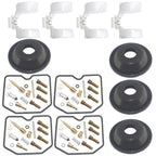 4X Carburetor Kit Diaphragm Plunger for Kawasaki EN500 (1996–2009)