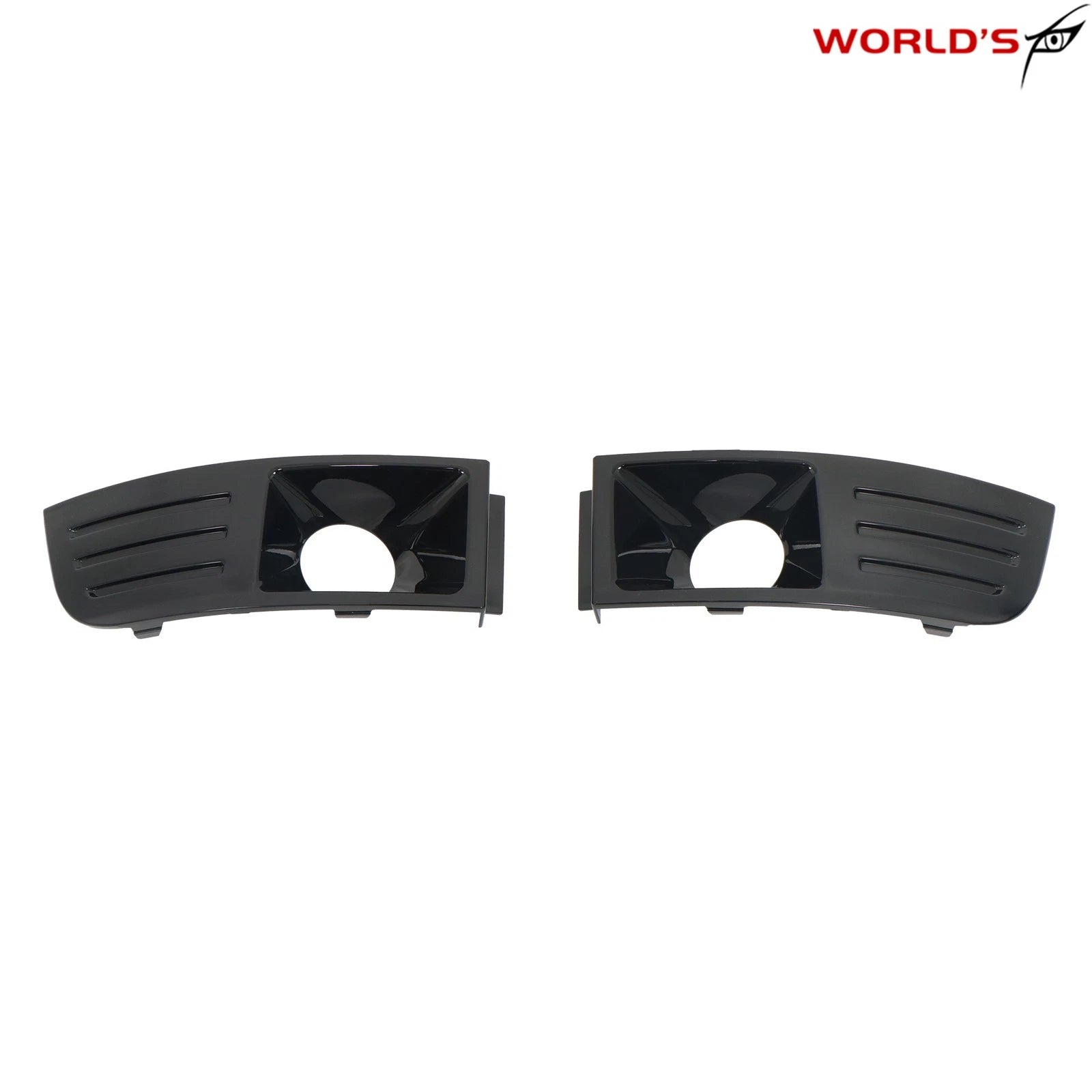 Fog Light Trim Cover Set for Ford Flex (2009–2012) Black Factory