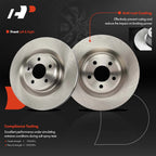 Front Disc Brake Rotors & Ceramic Pads for Ford Explorer (2020-2022)