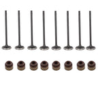 Set of 8 Intake + 8 Exhaust Engine Valves & Valve Stem Seals for Acura RDX (2002–2012)