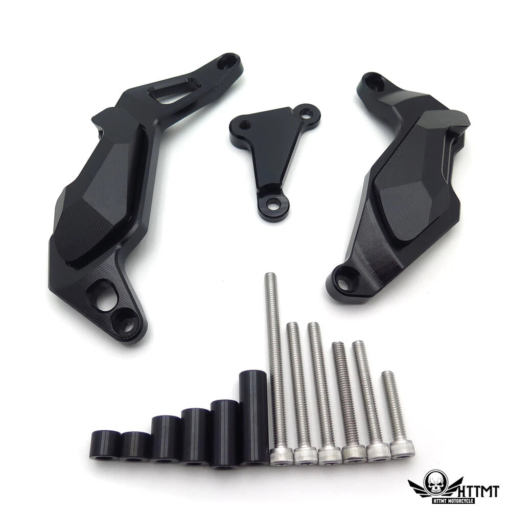 CNC Engine Guard Case Cover for Kawasaki Ninja 400 250 (2018–2019) Black