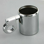 Chrome Cup Bottle Holder for Chopper Cruiser Bobber (7/8", 1", 1-1/4")