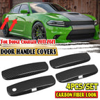 Carbon Fiber Look Door Handle Covers for Dodge Charger (2011–2021)