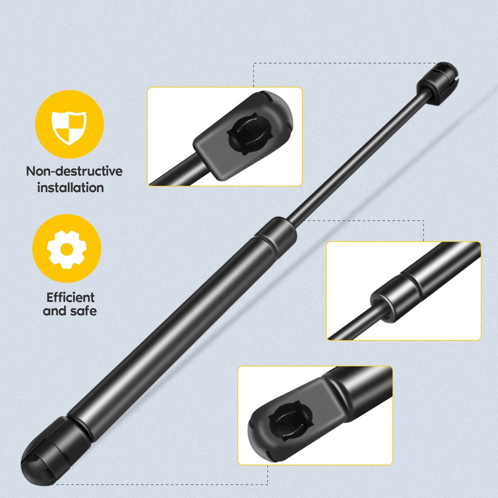 2X Rear Glass Window Lift Supports for Crossover (2016–2020)