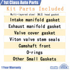 Engine Cylinder Head Gasket Set for Jeep Dodge Dakota Durango RAM 4.7L V8 (1997-2003)