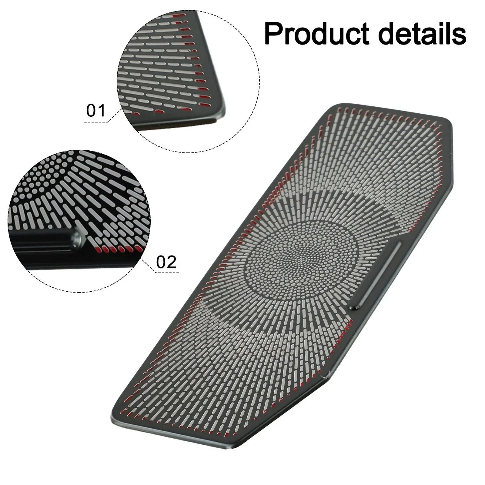 Car Roof Read Light Cover Trim / Stylish Black Titanium / Toyota RAV4