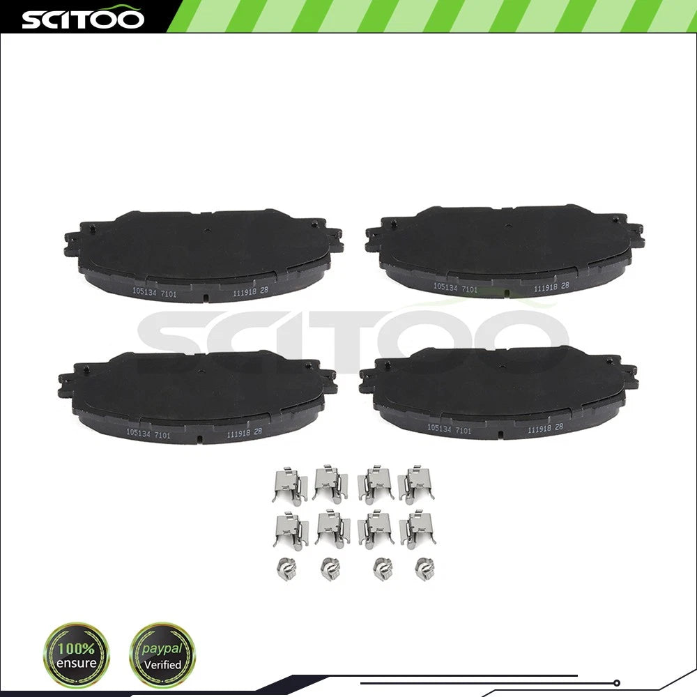 4x Ceramic Brake Pads for Scion tC (2011–2016) & Toyota RAV4 XLE (2016–2018)