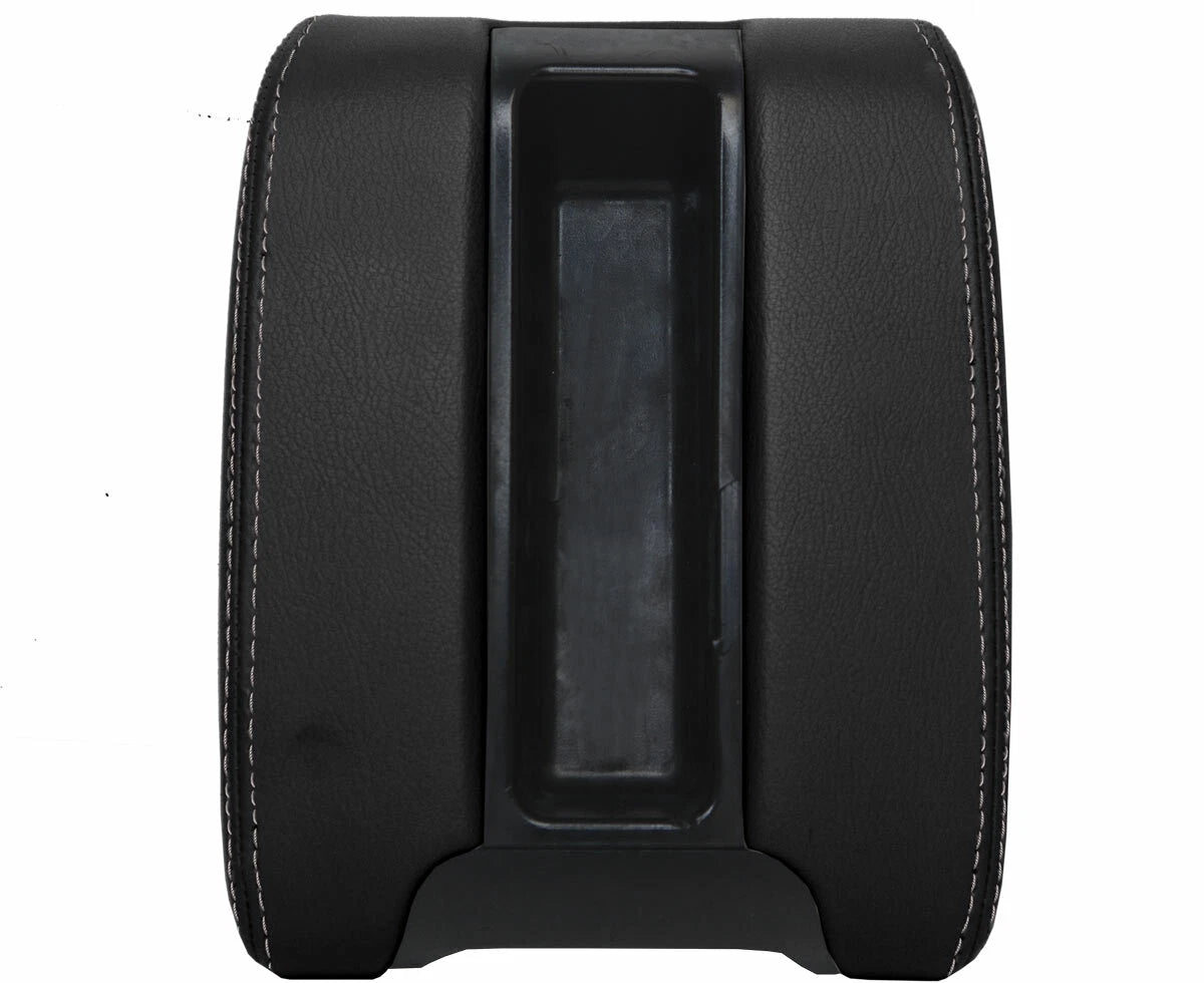 Leather Center Console Lid Armrest Cover for BMW E39 (1997–2003) Gray Stitch