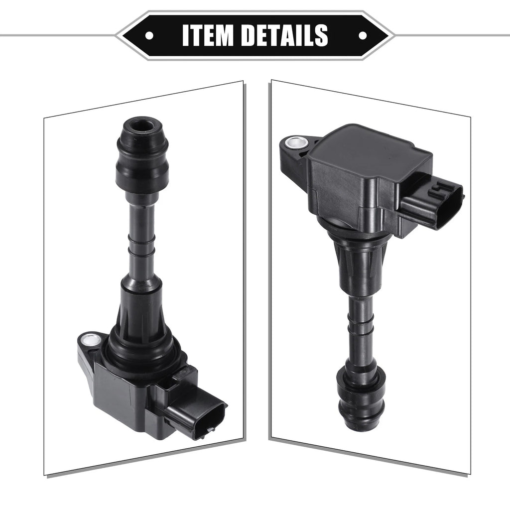 8pcs Ignition Coils for Nissan Armada V8 5.6L (2007–2015) 22448-ZE00C Black