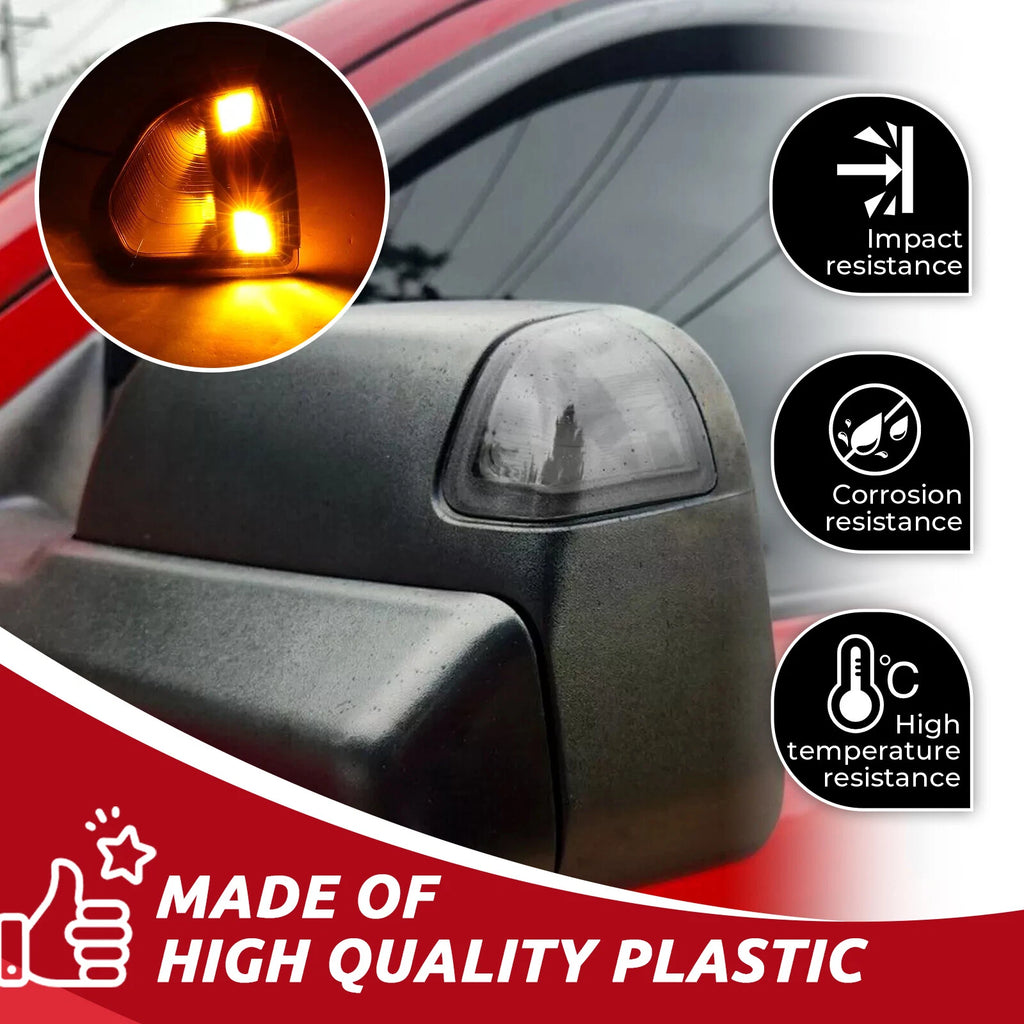 Smoked Amber LED Side Mirror Turn Signal Lights for Dodge Ram 1500 2500 3500