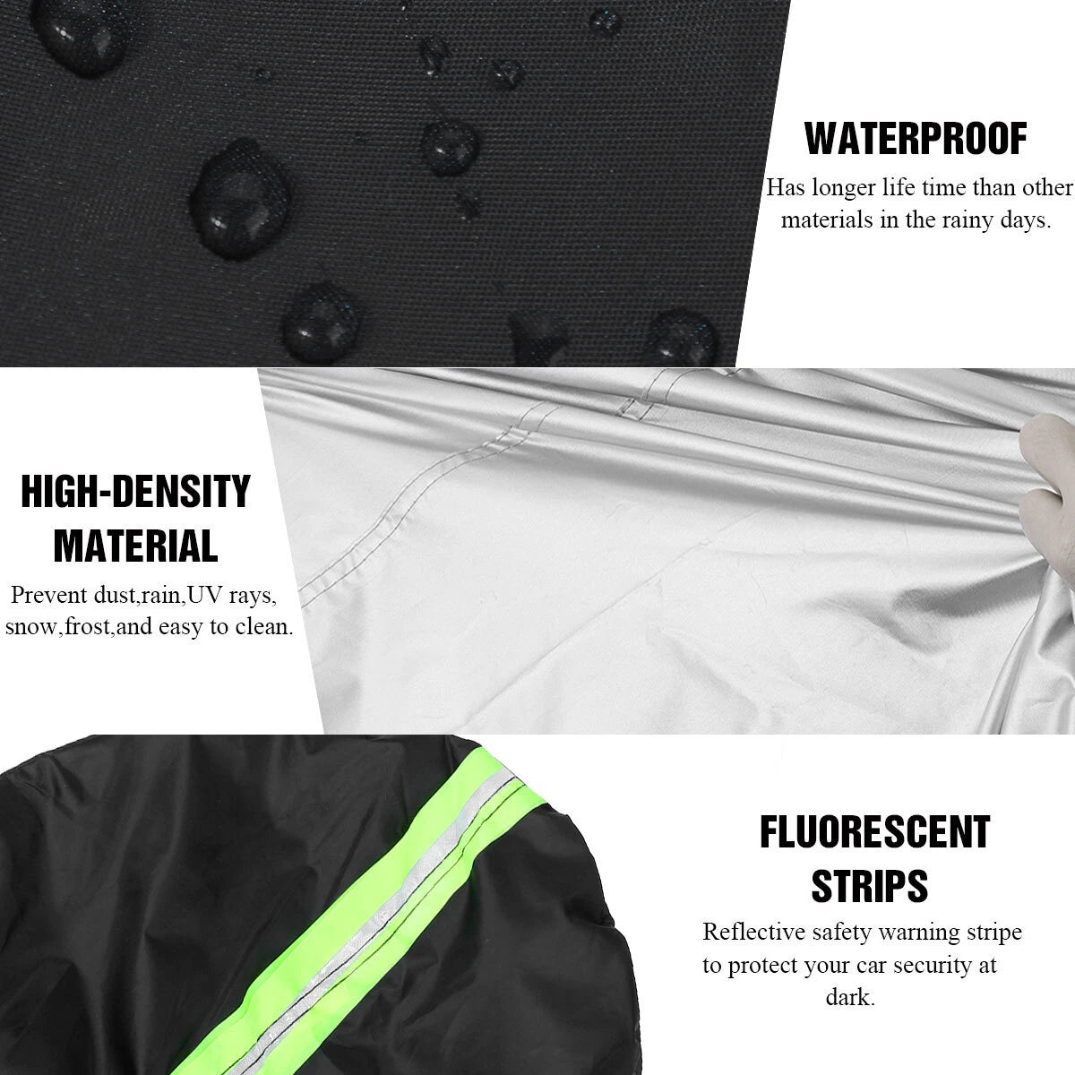 3L Size Universal Heavy Duty Car Cover for Outdoor UV Protection