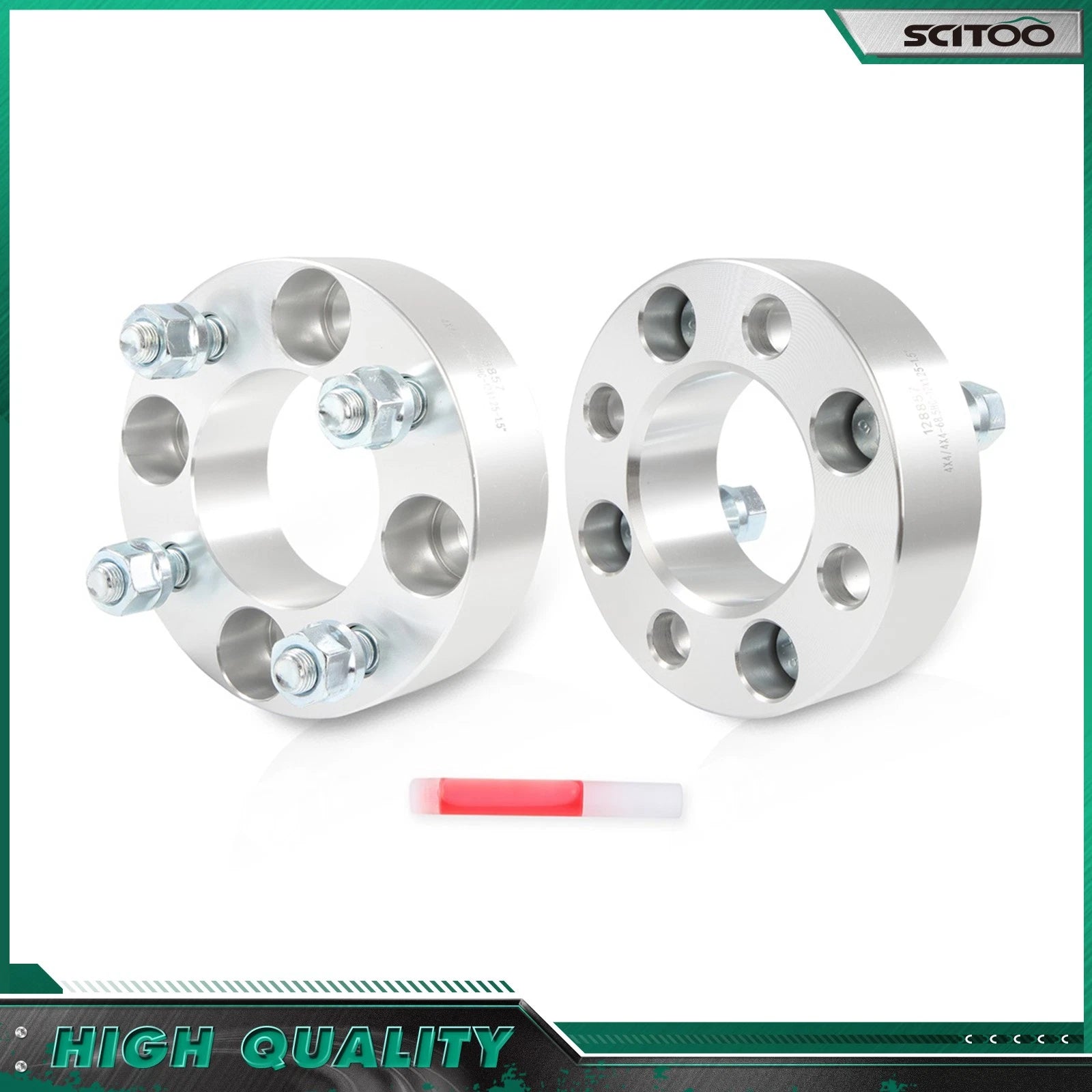 2X 1.5" Wheel Spacers for Yamaha Golf Carts (4x4" or 4x101.6mm) M12X1.25
