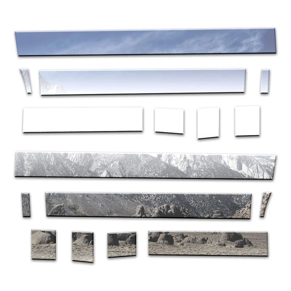 Diamond Grade 16pc 4 3/4" Rocker Panels for 17-24 Ford Superduty Crew Cab Duall