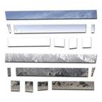 Diamond Grade 16pc 4 3/4" Rocker Panels for 17-24 Ford Superduty Crew Cab Duall