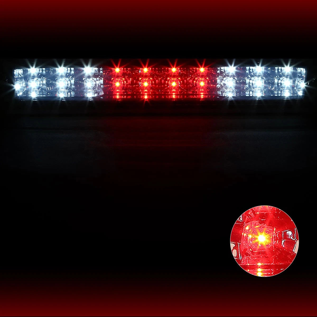 Full LED 3rd Tail Brake Light with Cargo Lamp Bar for Silverado/Sierra (2007–2013)