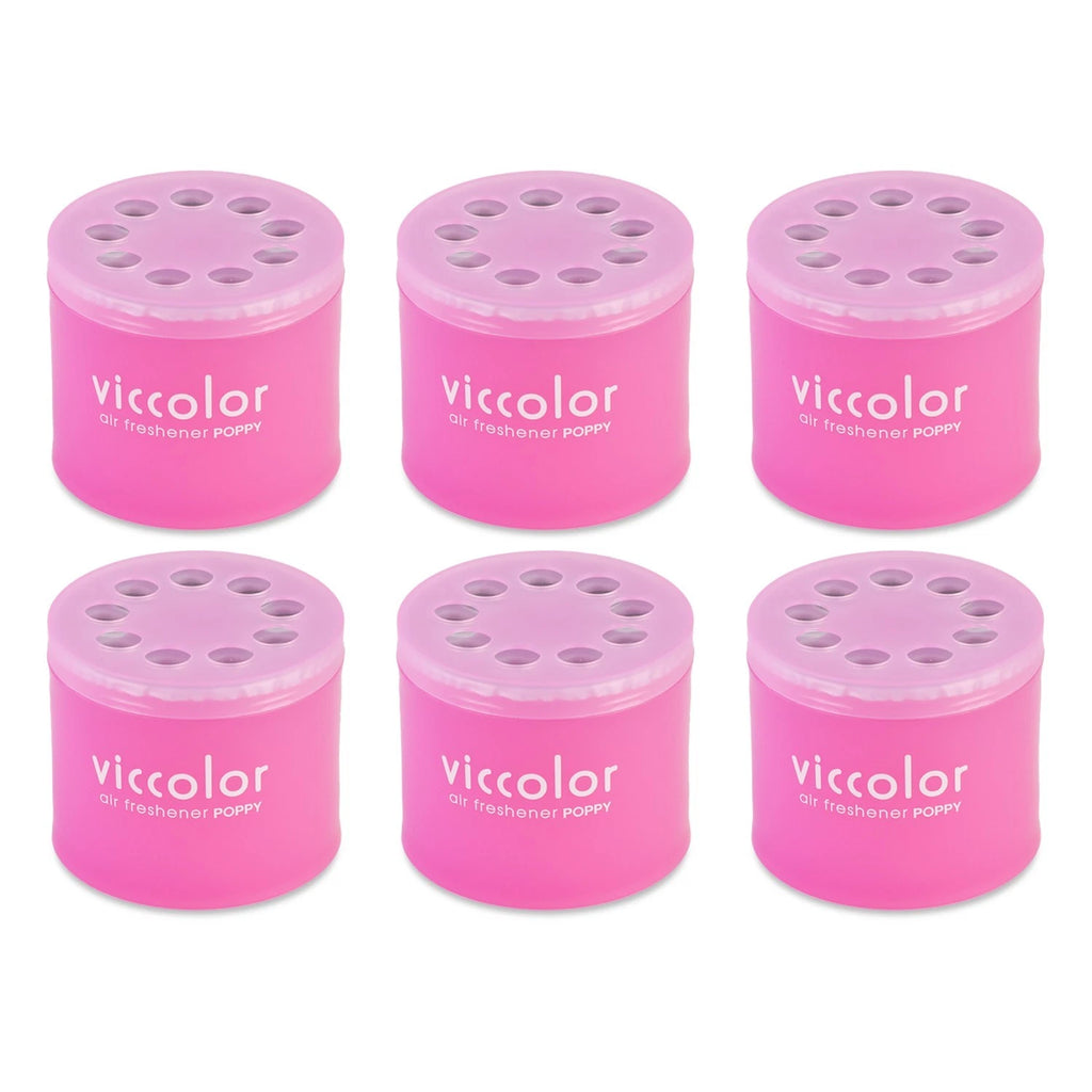 Set of 6 VicColor White Musk Air Fresheners for Automotive Use