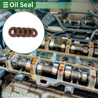 Set of 5 Oil Seals FKM Rubber 20x40x8mm for High Pressure
