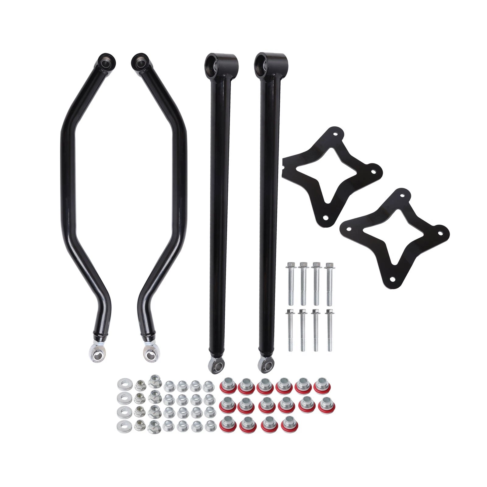 Black High Clearance Boxed Rear Radius Arms for Polaris RZR XP & XP 4 1000 (2014–2023)