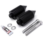 Black Spike Frame Slider Crash Protector for Yamaha FZ6/FZS600 (2004–2012)
