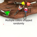 Set of 10 Stainless Steel Ice Fishing Hooks for Cold Water Fishing