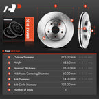Front Disc Brake Rotors for Chevrolet Cruze (2011â2019) Sonic (2012â2020) Volt (2011â2019)