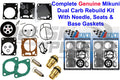 Dual Mikuni Carb Rebuild Kit & Needle Seat for SeaDoo XP (1996–1997)